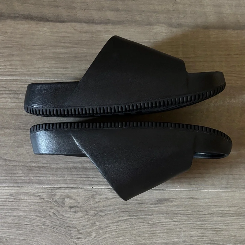 Nike Black Slide Slides M11 - W12 - Picture 2 of 4